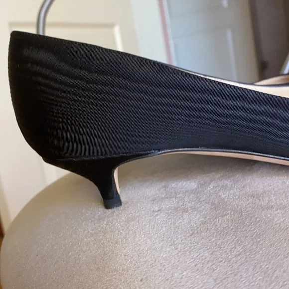 Jimmy Choo kitten heel shoes with 3D acrylic flowers with Swarovski crystals - Picture 6 of 7